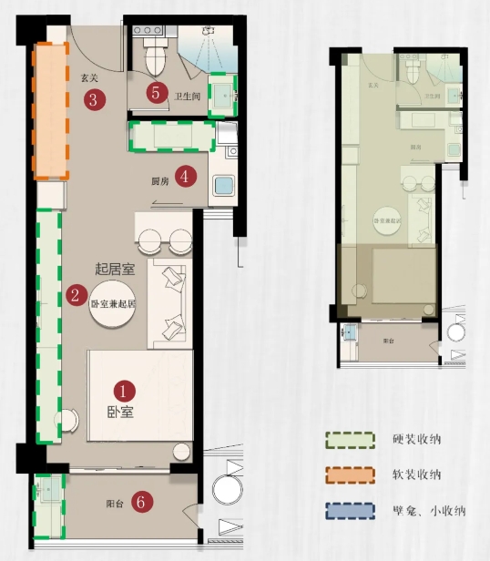 聆空人才公寓悅己房型